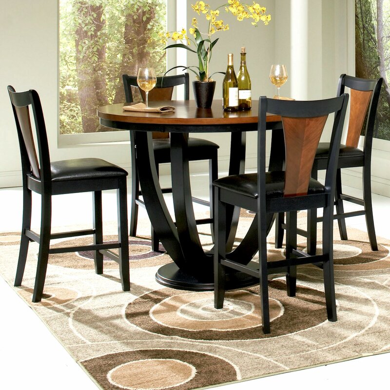 Infini Furnishings Mayer 5 Piece Counter Height Dining Set & Reviews